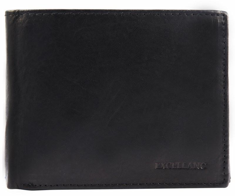 Stylová pánská kožená peněženka - černá