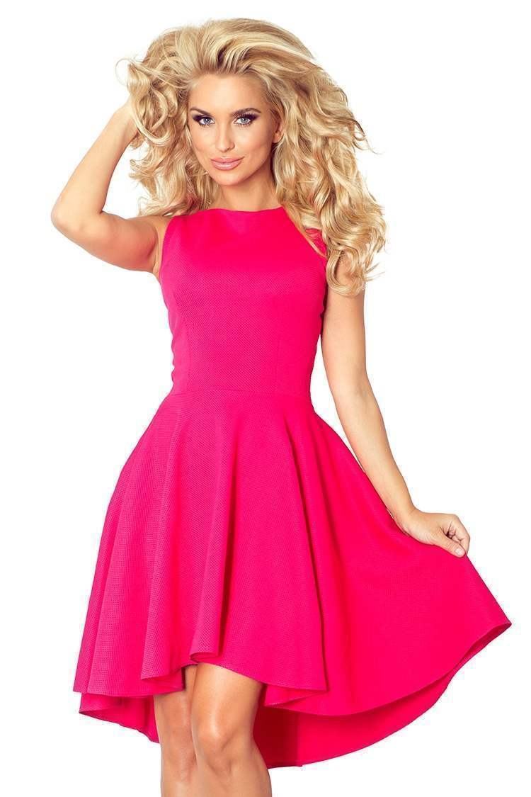 Atraktivní dámské šaty Nancy růžové 66-3