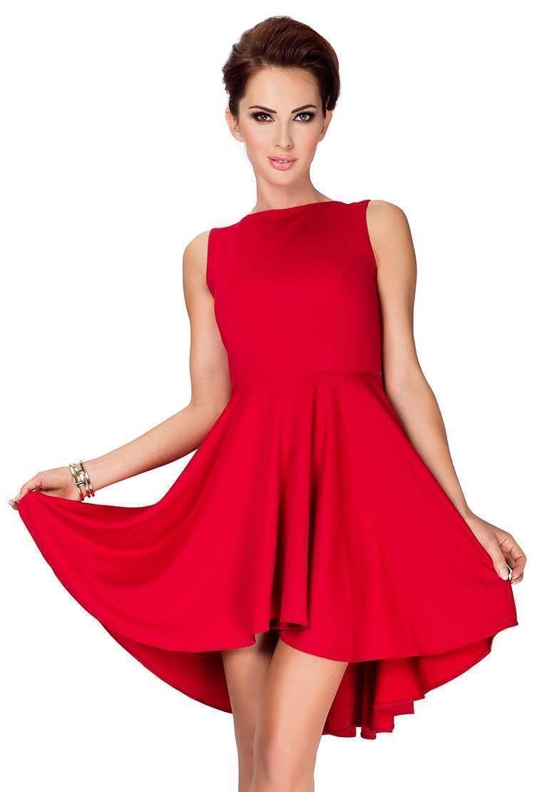 Trendovní dámské šaty Madeline červené v33-2