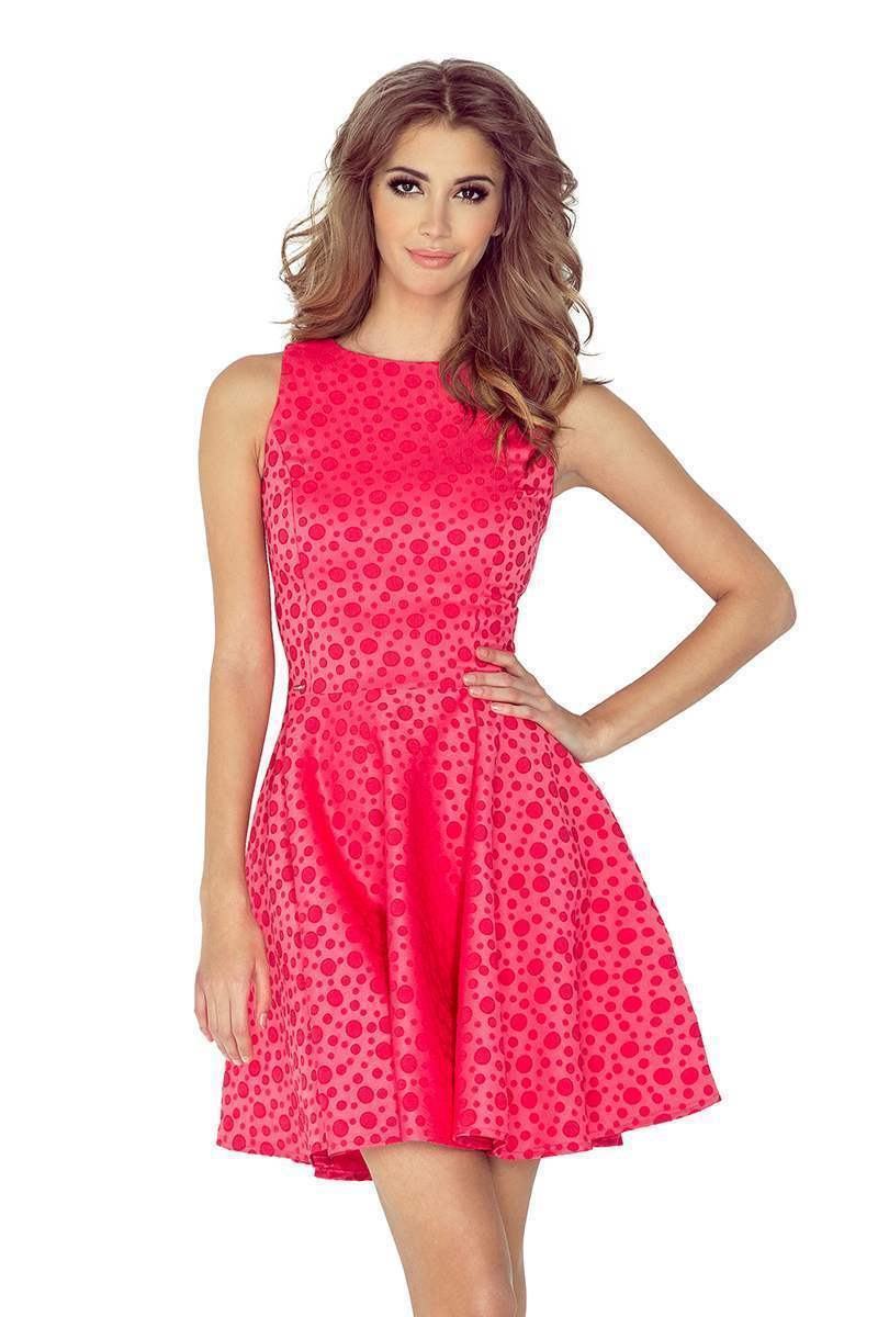 Zajímavé dámské šaty Eleonora růžové 125-13