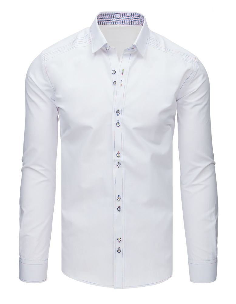 Stylová pánská bílá košile dx1621