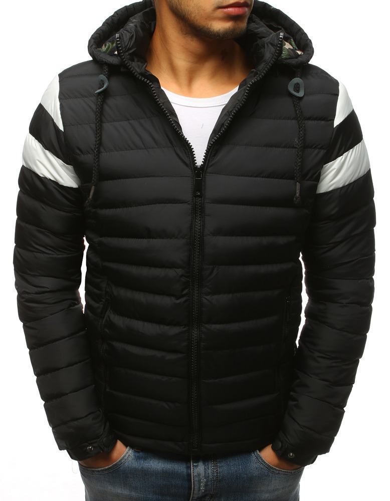 Atraktivní pánská zimní bunda - černá vtx2398