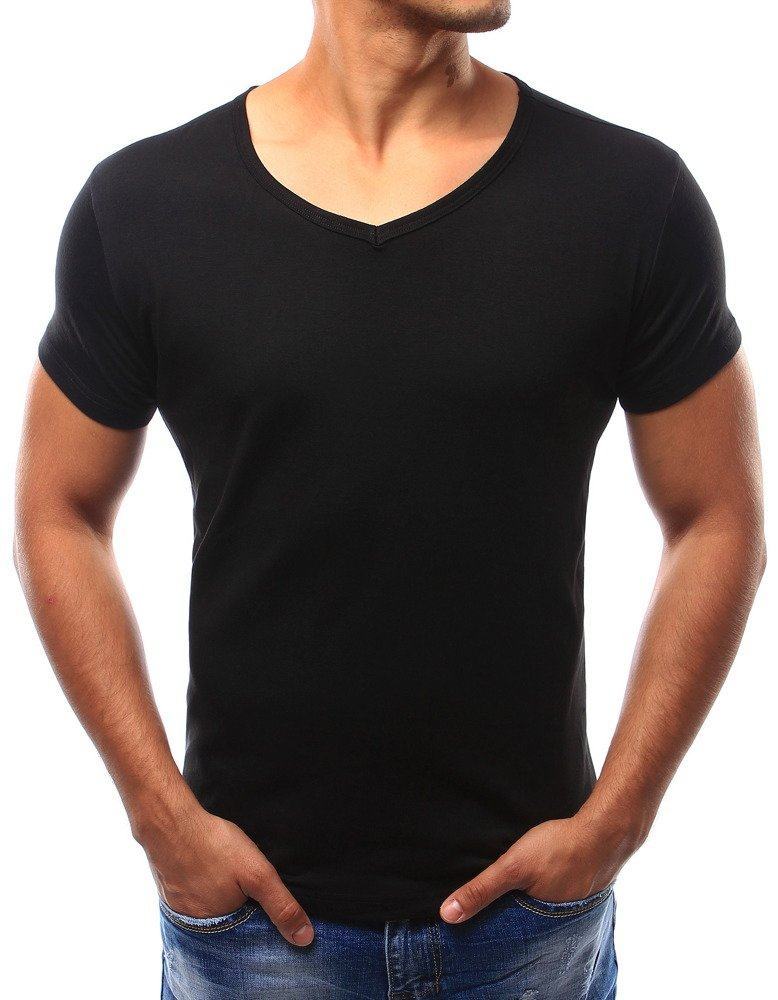 Jednoduché pánské tričko černé rx2579