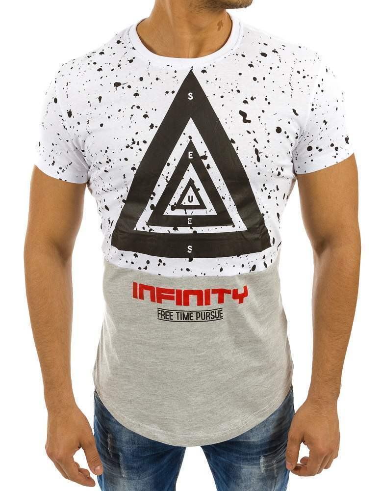 Pánské triko Infinity bílé vrx2207