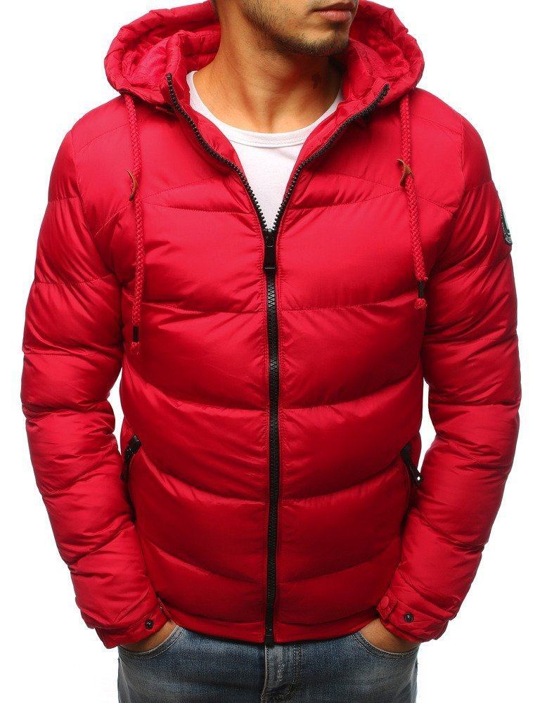 Pánská červená zajímavá zimní bunda tx3079