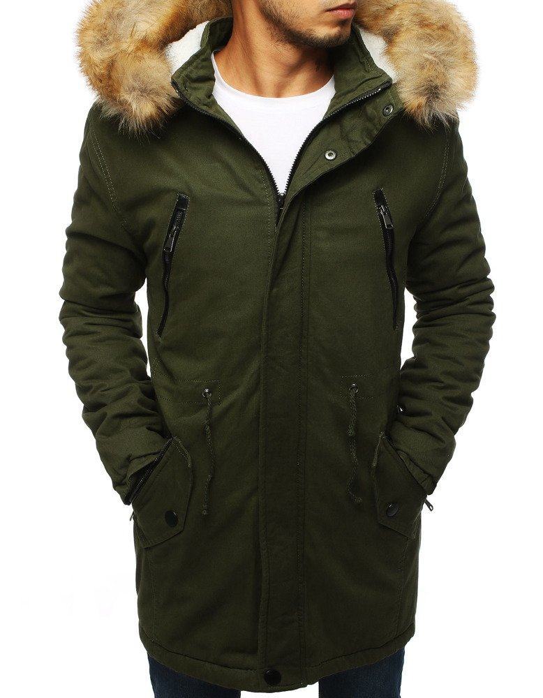 Atraktivní khaki pánská zimní parka tx2893