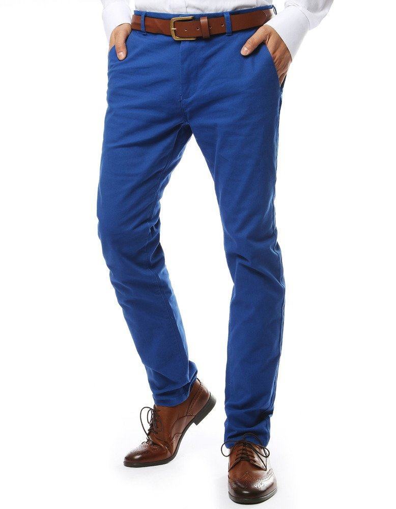 Pánské elegantní světle modré chino kalhoty ux2139