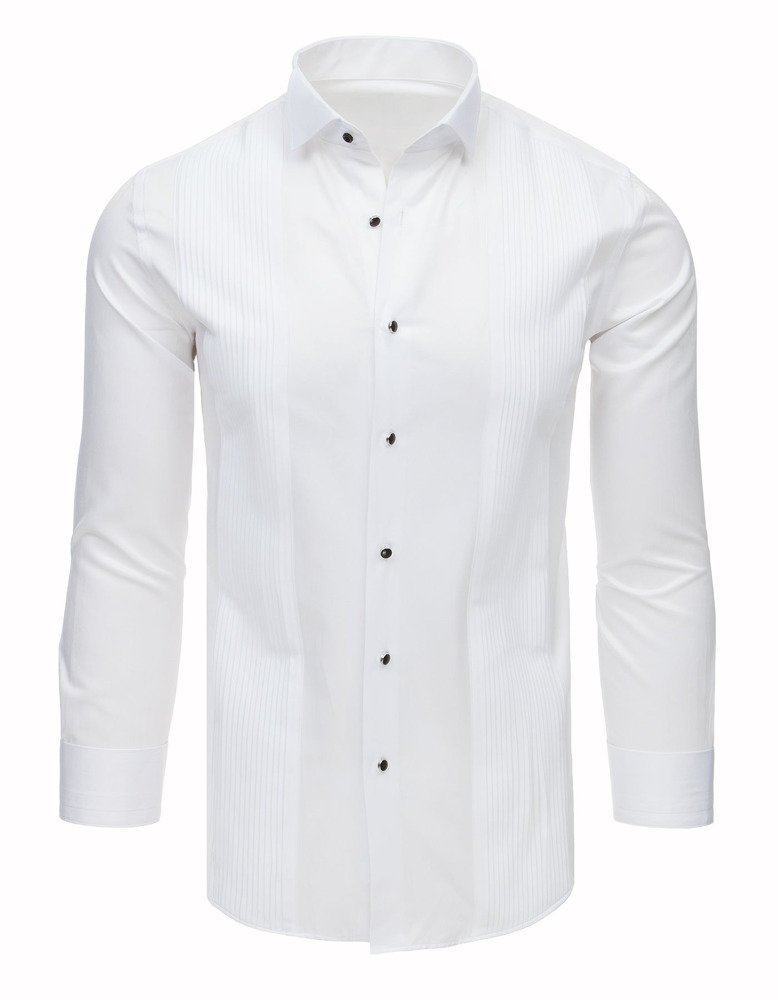 Bílá pánská smokingové košile dx1743