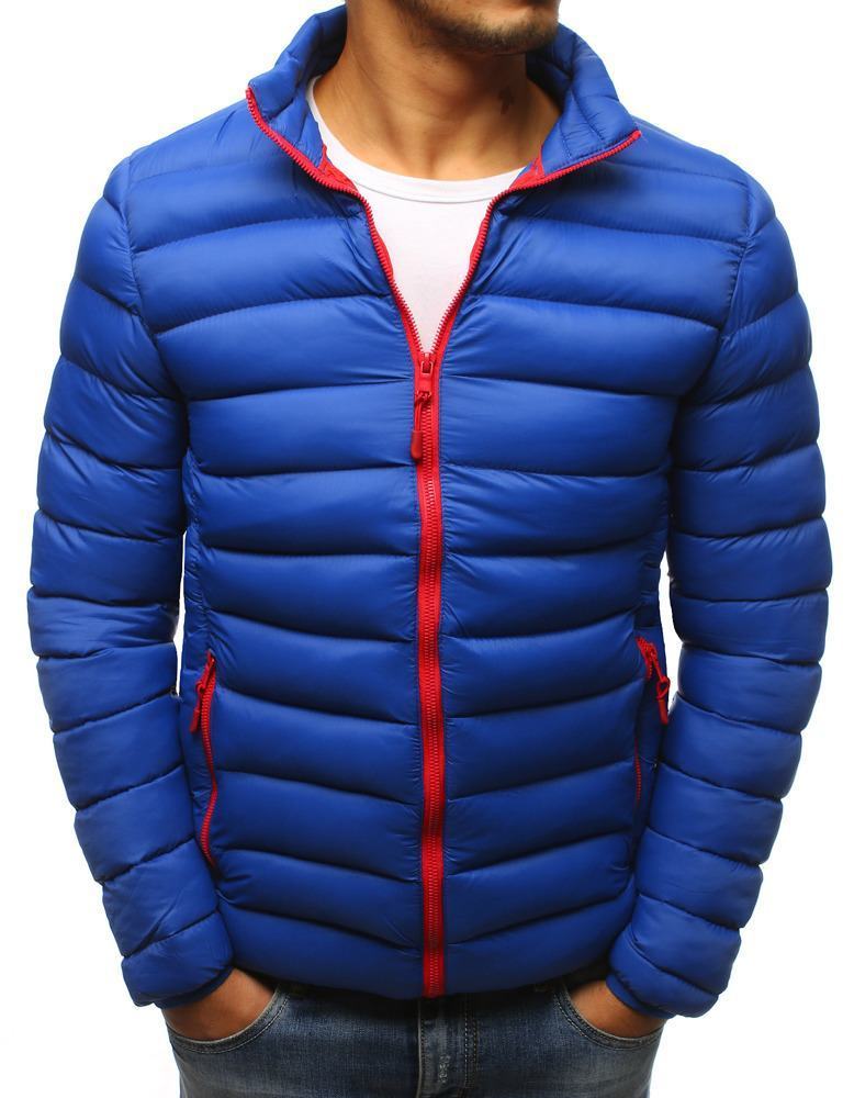Moderní pánská zimní bunda modrá tx2425