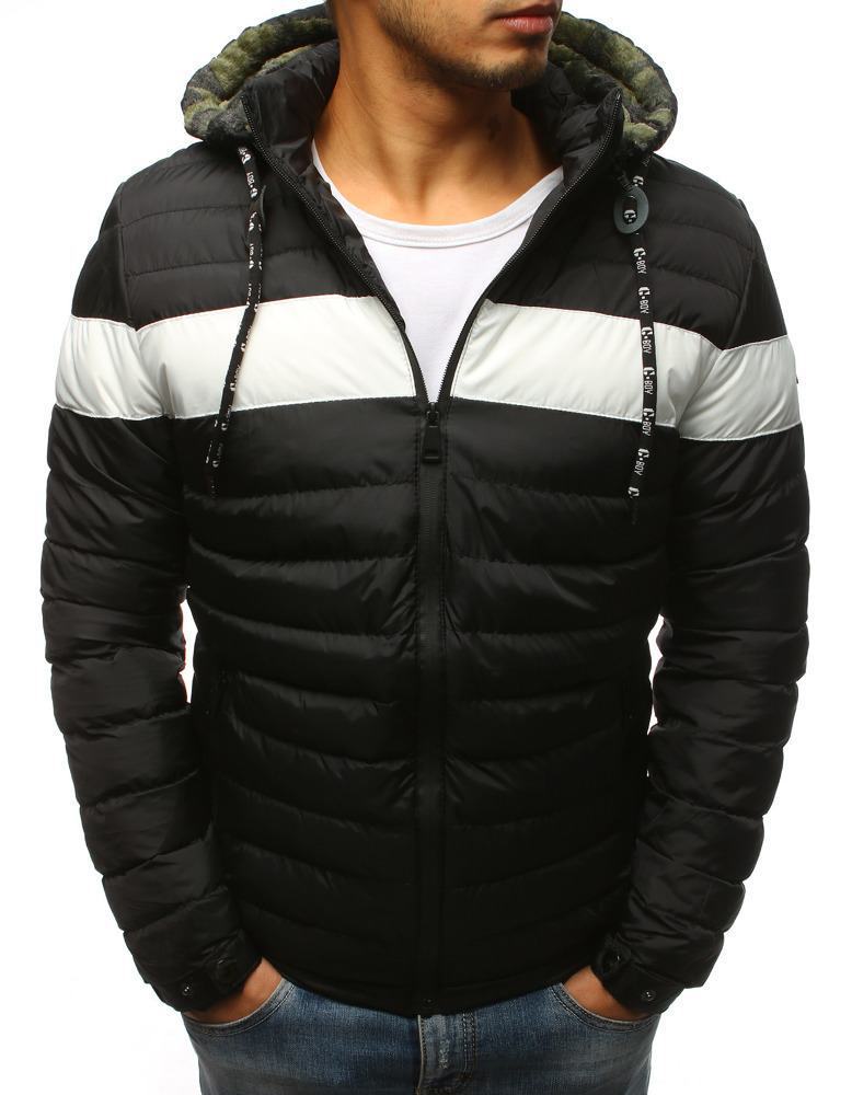 Moderní pánská zimní bunda černá vtx2393
