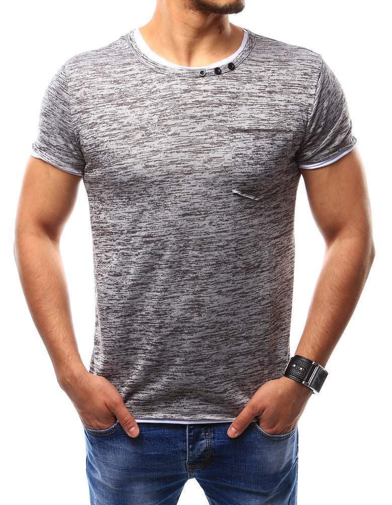 Perfektní šedé pánské tričko vrx2350