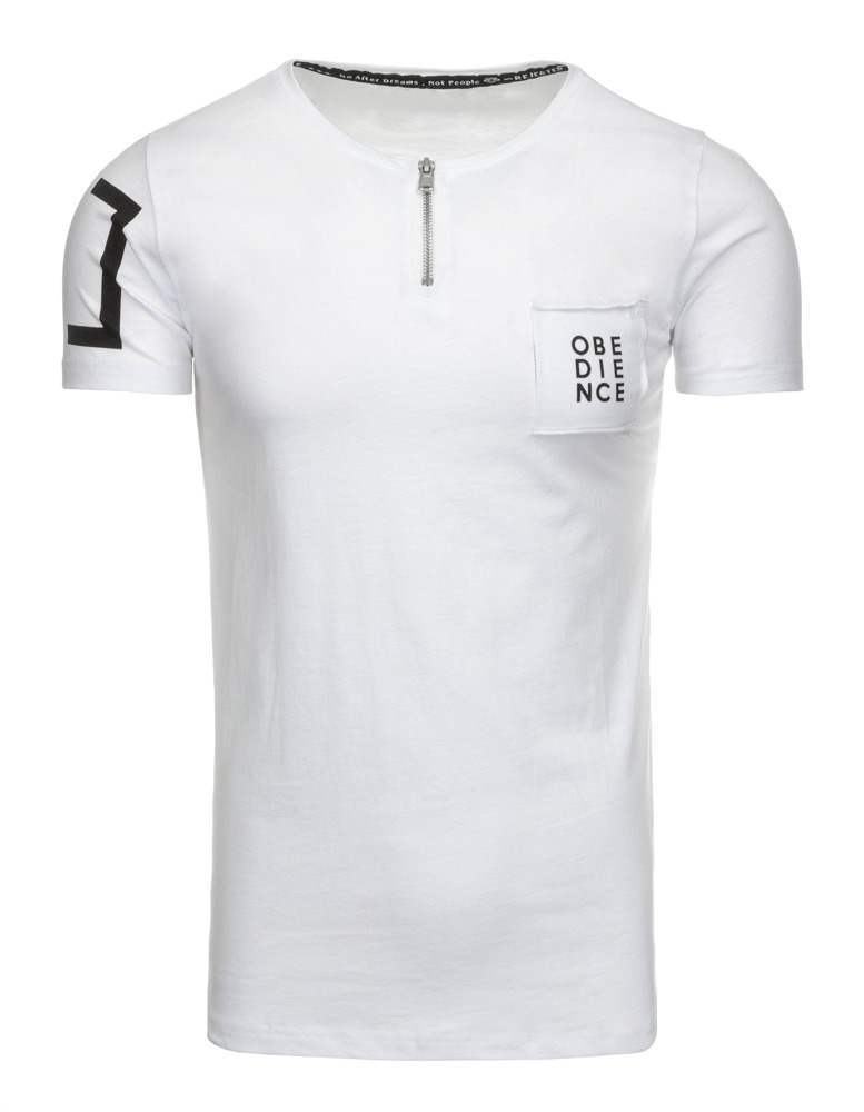 Stylové pánské tričko - bílé vrx1957