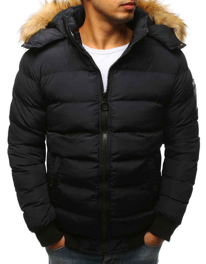 Prošívaná zimní pánská bunda - černá vtx2315