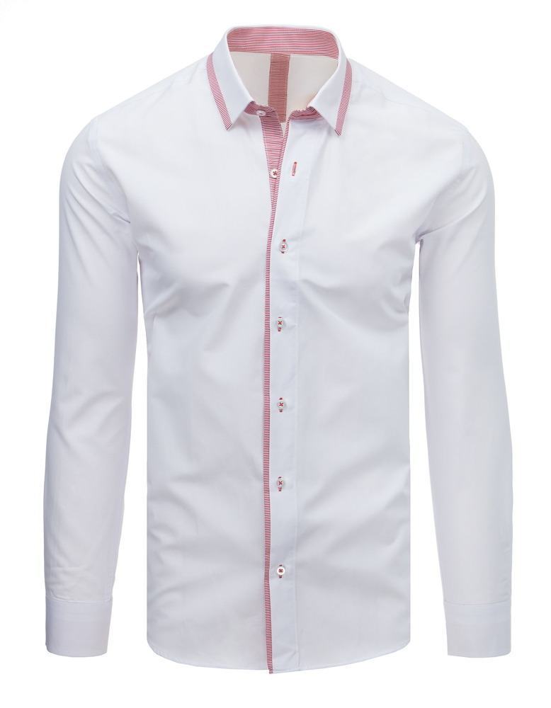 Pánská stylová bílá košile dx1617