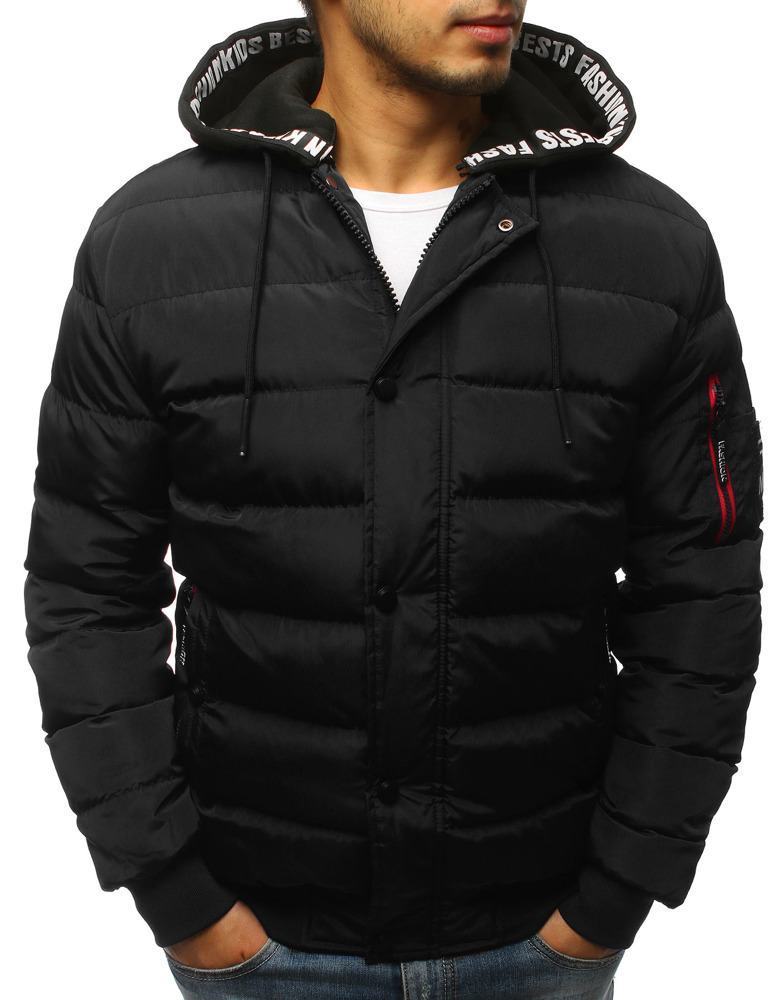 Trendová pánská zimní bunda - černá vtx2512